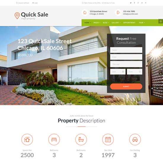 Quick Sale Real Estate HTML Theme 
