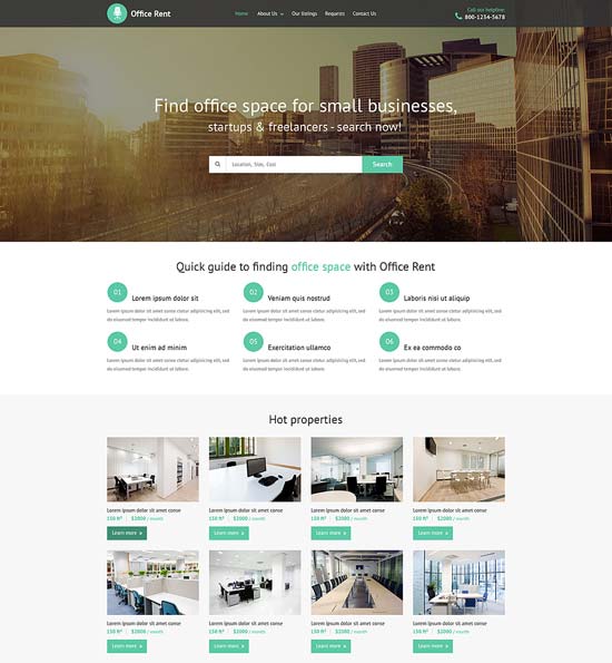 Real Estate Agency HTML5 Website Template
