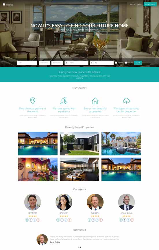 Reales-Real-Estate-Web-Application-Template