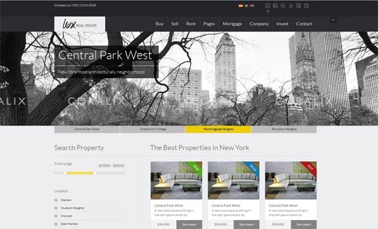 Lux - Huge and Unique Real Estate HTML