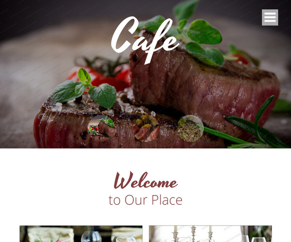 Giao diện web Cafe & nhà hàng