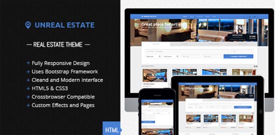 Unreal Estate - Responsive Real Estate template