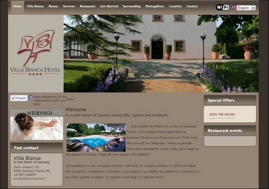 Trang web khách sạn residence-hotel-paradiso