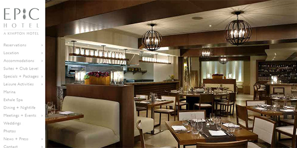 website của khách sạn Epic Hotel