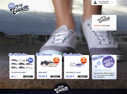 Video background trên website The Cassette