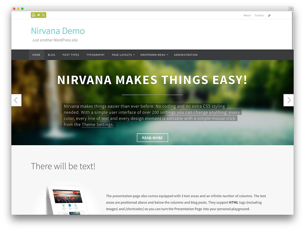 nirvana WordPress theme