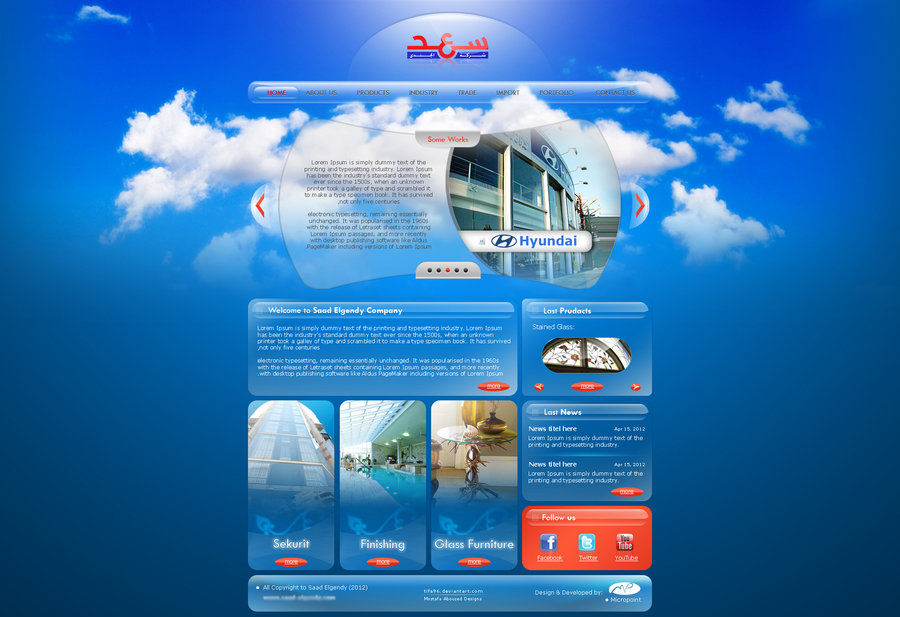 Mẫu thiết kế web 3D 3