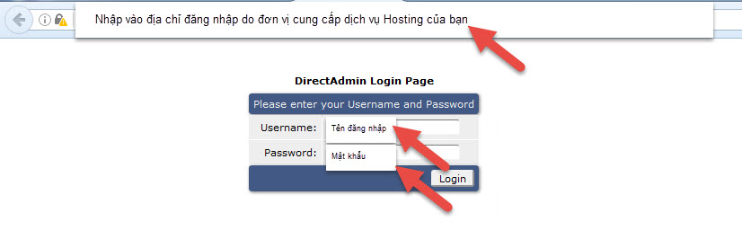 Login DirectAdmin