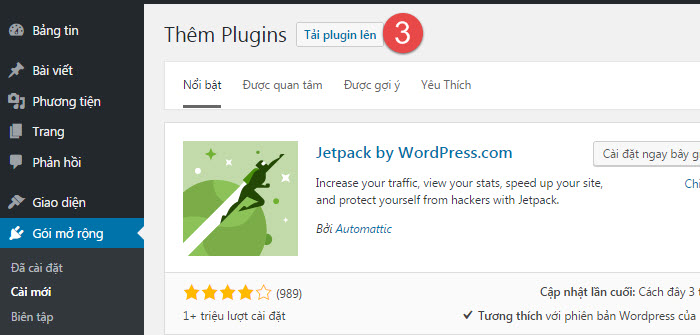 Cài plugin wp 2