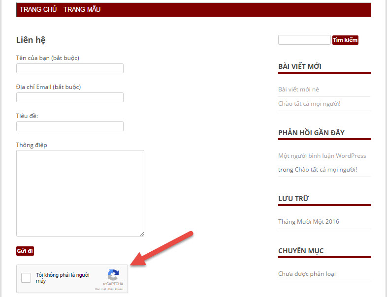 Xem thử bài viết có reCAPTCHA