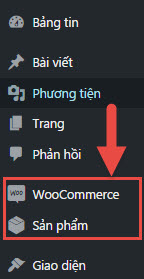 Cài đặt woocommerce thành công