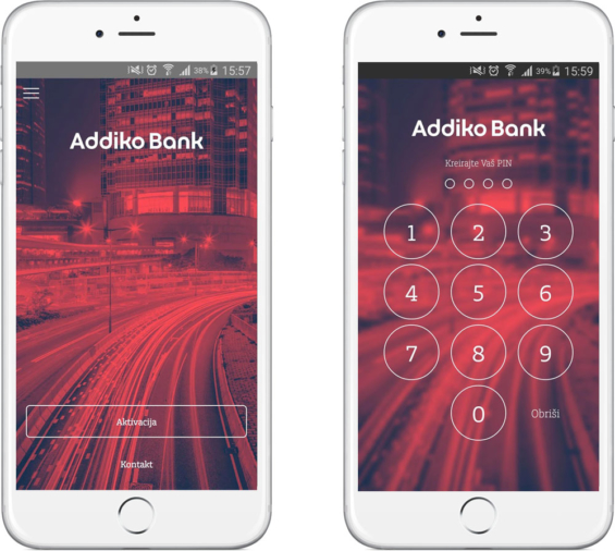 nhận diện thương hiệu addiko_bank_brand_mobile_app
