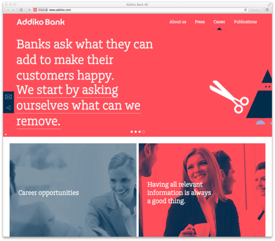 nhận diện thương hiệu addiko_bank_brand_website