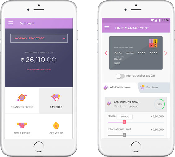 nhận diện thương hiệu idfc_bank_brand_mobile_app