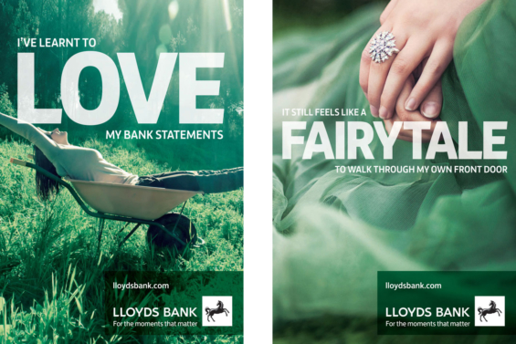 nhận diện thương hiệu lloyds_bank_brand_posters