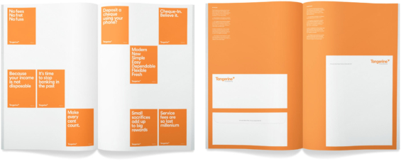 nhận diện thương hiệu tangerine_bank_brand_identity_guideline_manual
