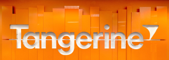 nhận diện thương hiệu tangerine_bank_brand_logo_wall