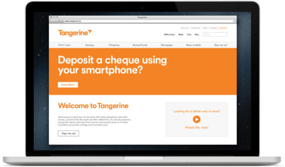 nhận diện thương hiệu tangerine_bank_brand_website