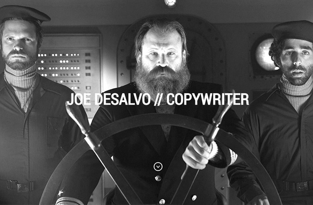 joe desalvo copywriter personal portfolio