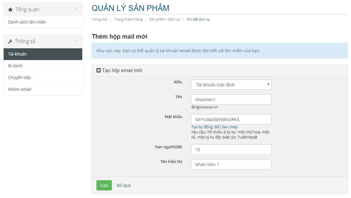 huong dan tao quan ly email tai ngoi sao so 3