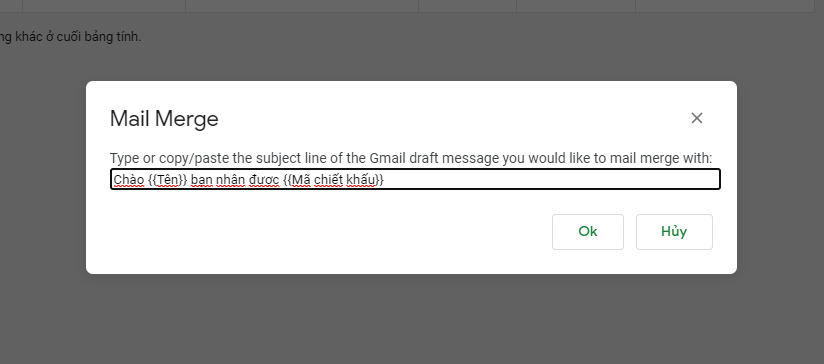 mail merge giua gmail va google sheets 1