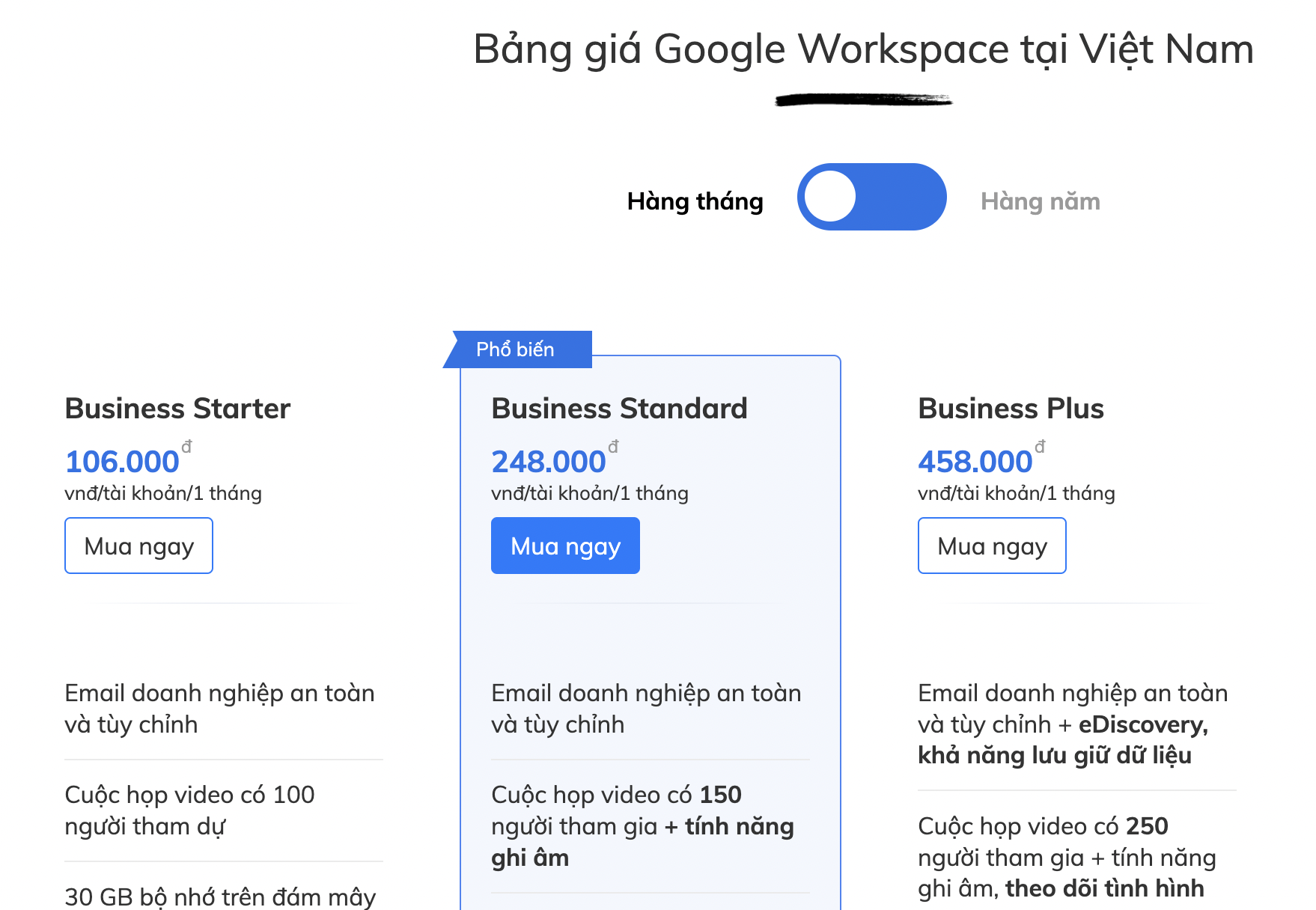 dich vu google workspace gia tot