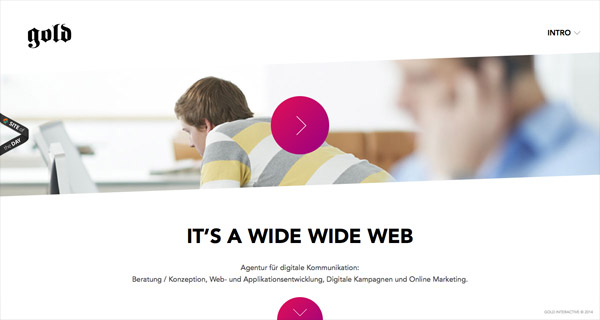 20+website sử dụng hình khối lạ trong thiết kế Gold Interactive