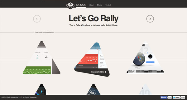 20+website sử dụng hình khối lạ trong thiết kế Rally Interactive