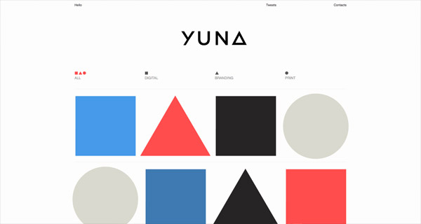 20+website sử dụng hình khối lạ trong thiết kế Yuna Kim