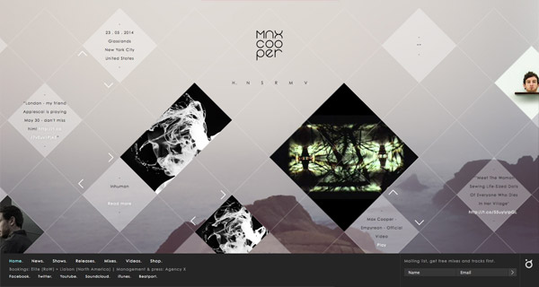 20+website sử dụng hình khối lạ trong thiết kế Max Cooper