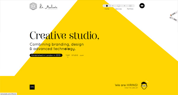 20+website sử dụng hình khối lạ trong thiết kế La Moulade