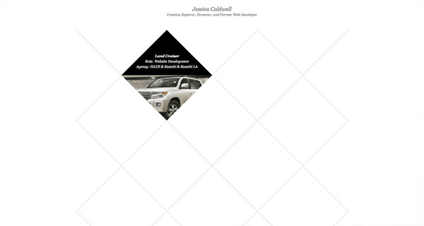 20+website sử dụng hình khối lạ trong thiết kế Jessica Caldwell