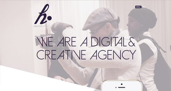 20+website sử dụng hình khối lạ trong thiết kế H. Creative Group