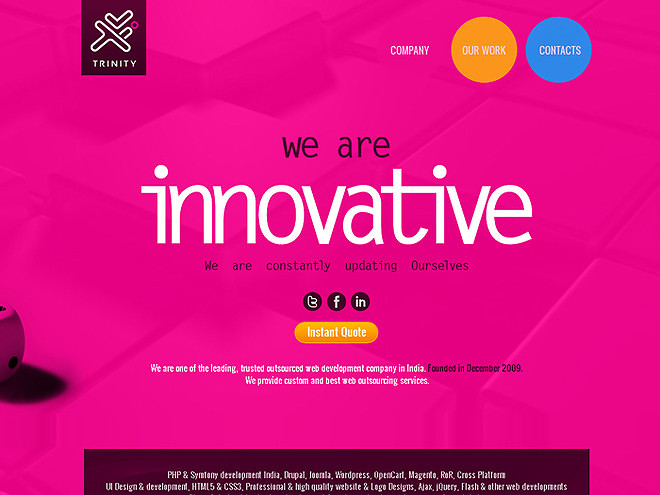 Sự kết hợp đẹp mắt của sắc màu trong 25 thiết kế web Beautiful Website design creative best colorful
