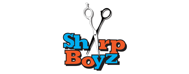 mens salon barber hair logo