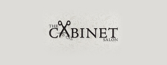 mens salon barber hair logo