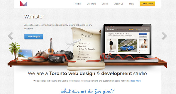 Hiệu ứng 3D, bóng đổ và tạo chiều sâu trong thiết kế web 3magine