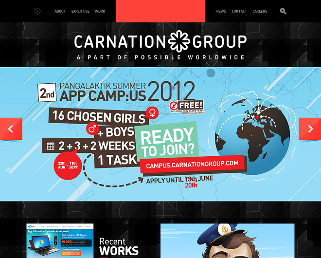 Sự kết hợp đẹp mắt của sắc màu trong 25 thiết kế web Beautiful Website design creative best colorful