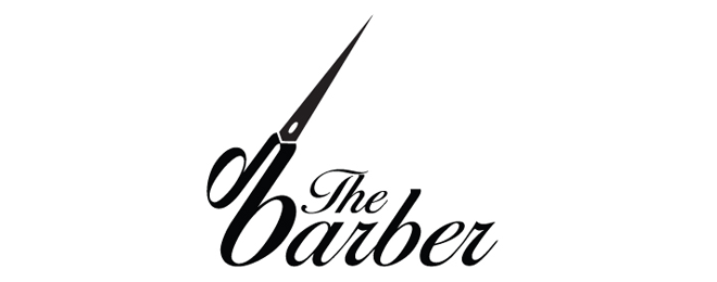 mens salon barber hair logo