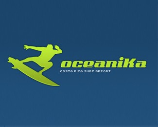 Oceanika Surf Logo Design