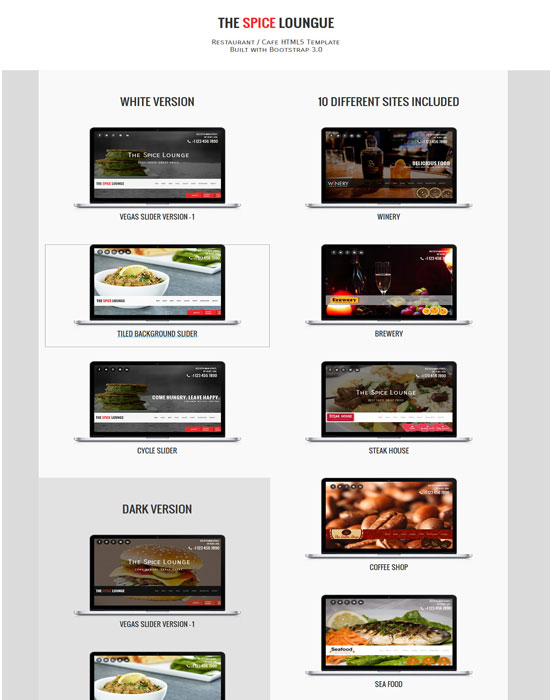 Mẫu thiết kế web nhà hàng 15