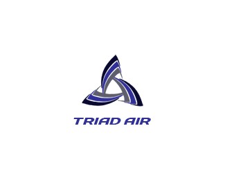 Tham khảo 45+ mẫu logo dành cho các công ty (P.2) Triad Air Logo Design