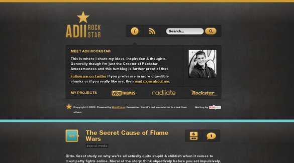 Những ví dụ đẹp mắt về phong cách grunge trong thiết kế web Adii