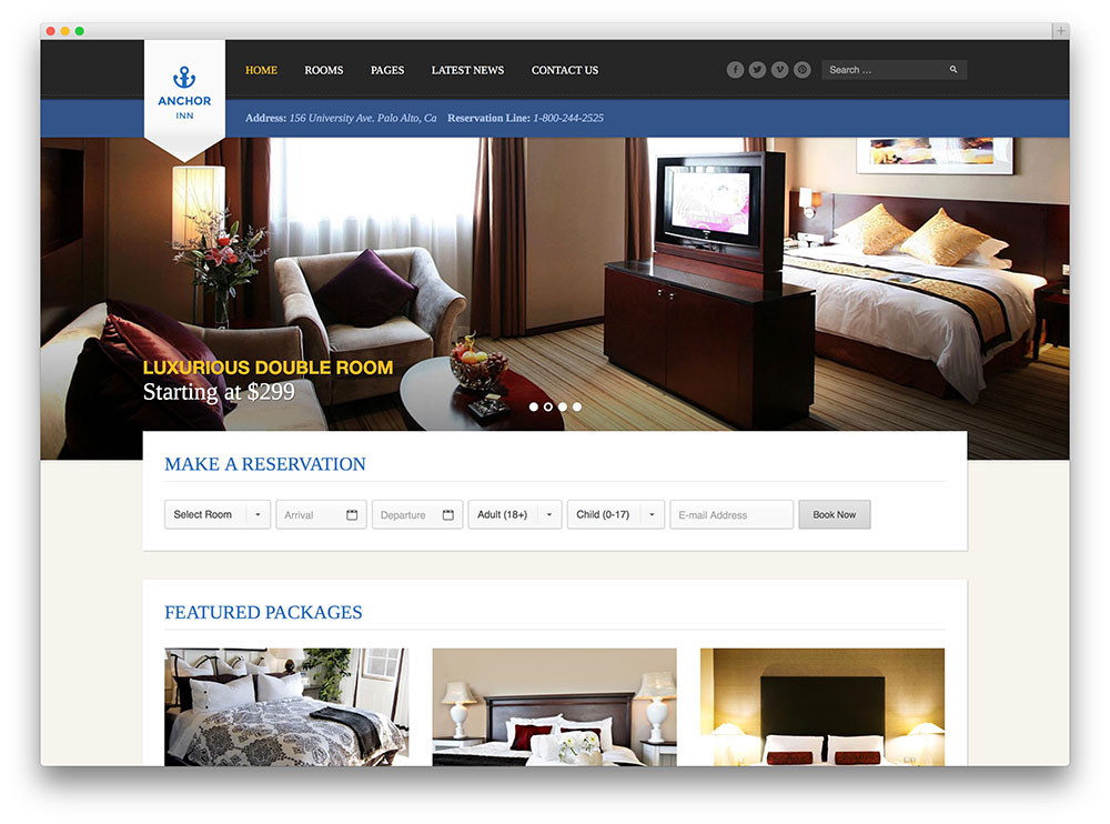 anchor inn WordPress theme