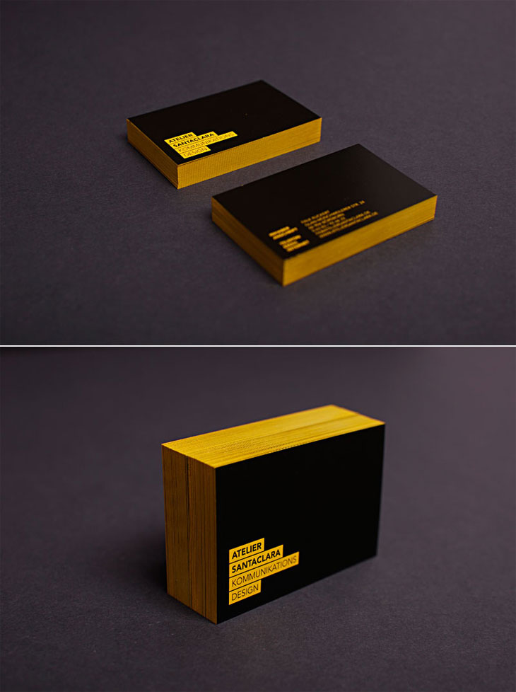 Khỏe khoắn với 40 thiết kế Business card dầy cạnh atelier_santaclara