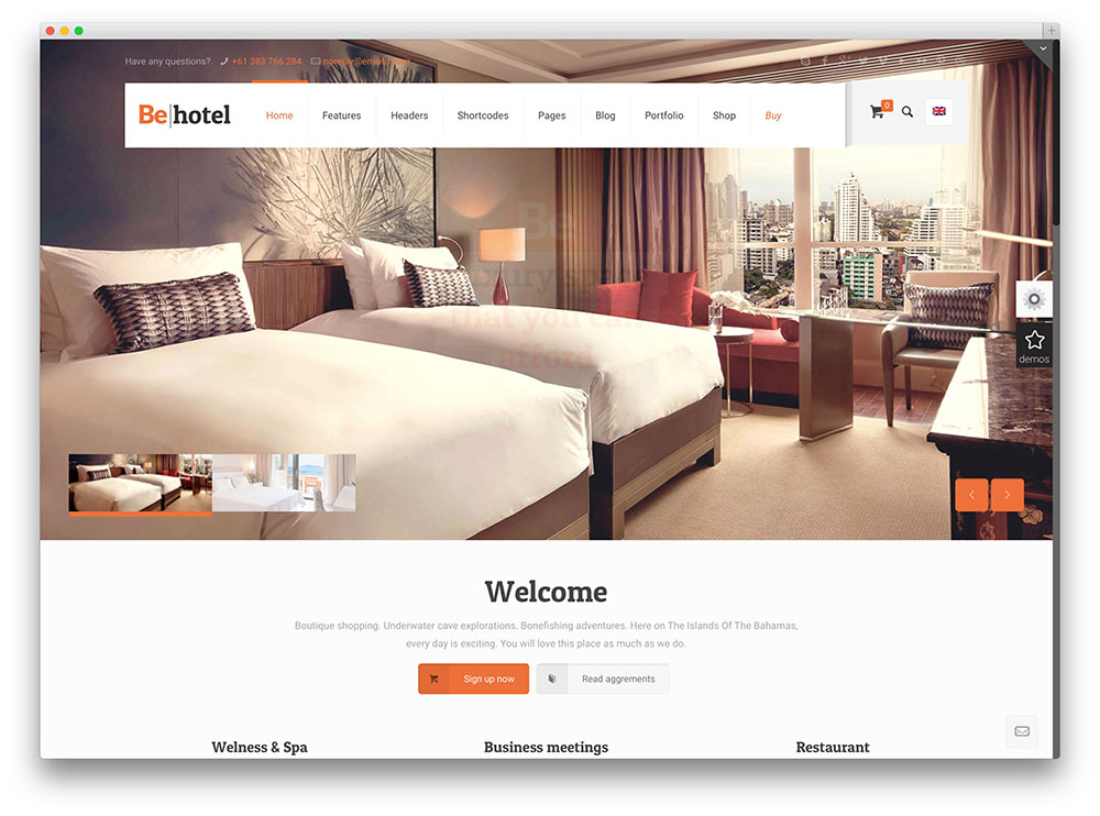 behotel multipurpose theme