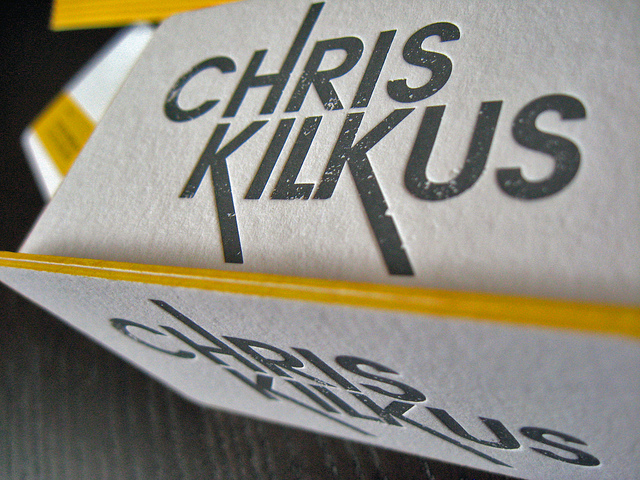 Khỏe khoắn với 40 thiết kế Business card dầy cạnh chris-kilkus