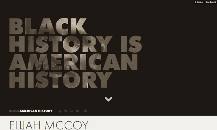 Black In History content heavy web design Inspiration