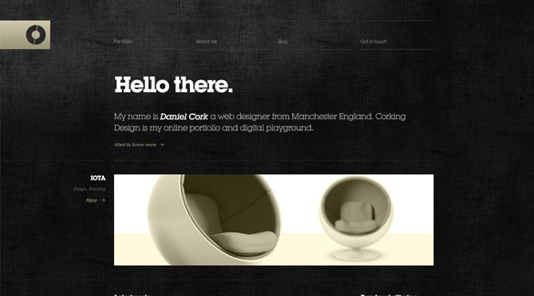 Những ví dụ đẹp mắt về phong cách grunge trong thiết kế web Corking Design
