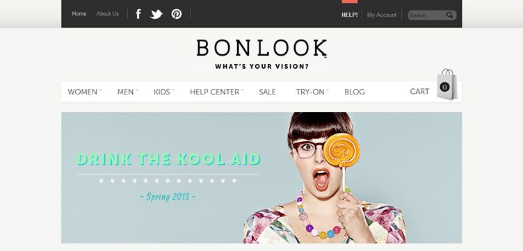 The BonLook website example of Ecommerce Sites design